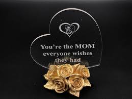 Photo 1 of Giftgarden Sentimental Gift for Mom Mother's Day, 7 Color LED Cake Topper Heart Stuff with Shiny Gold Roses, Cute Moms Present from Daughter Son, Birthday, Christmas, Valentines Day
