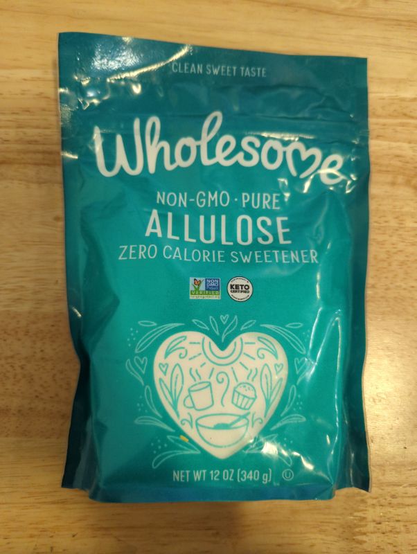 Photo 2 of Wholesome Sweeteners Allulose Zero Calorie Granulated Sweetener, No Glycemic Impact, Non GMO, Gluten Free & Vegan, 12 oz (Pack of 1)