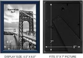 Photo 1 of Gaevuian 3 Pack Picture Frames - 5x7" - Dark Blue