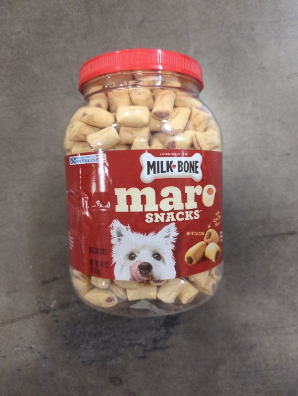 Photo 2 of Milk-Bone MaroSnacks Dog Treats, Beef, 40 Ounce All Size Dogs Beef 40 Ounce (Pack of 1)