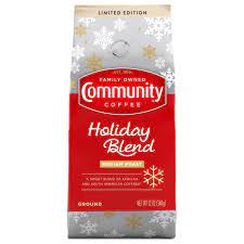 Photo 1 of Community Coffee Holiday Blend 12 Ounces, Medium Roast Ground Coffee, 12 Ounce Bag (Pack Of 1)
