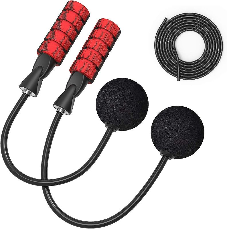 Photo 1 of TEPECH Ropeless Jump Rope + 9.2ft rope, indoor cordless jump rope weighted for Fitness
