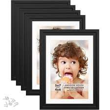 Photo 1 of Snzimtty - 5 Pack - Black Picture Frames