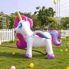 Photo 1 of BESTPARTY Inflatable Unicorn Yard Sprinkler
