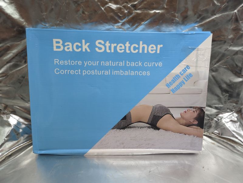 Photo 2 of Back Stretcher, Lumbar Back Pain Relief Device, Spine Board, Back Cracker, Multi-Level Back Massager Lumbar, Pain Relief for Herniated Disc, Sciatica, Scoliosis, Lower and Upper Back Stretcher Support
