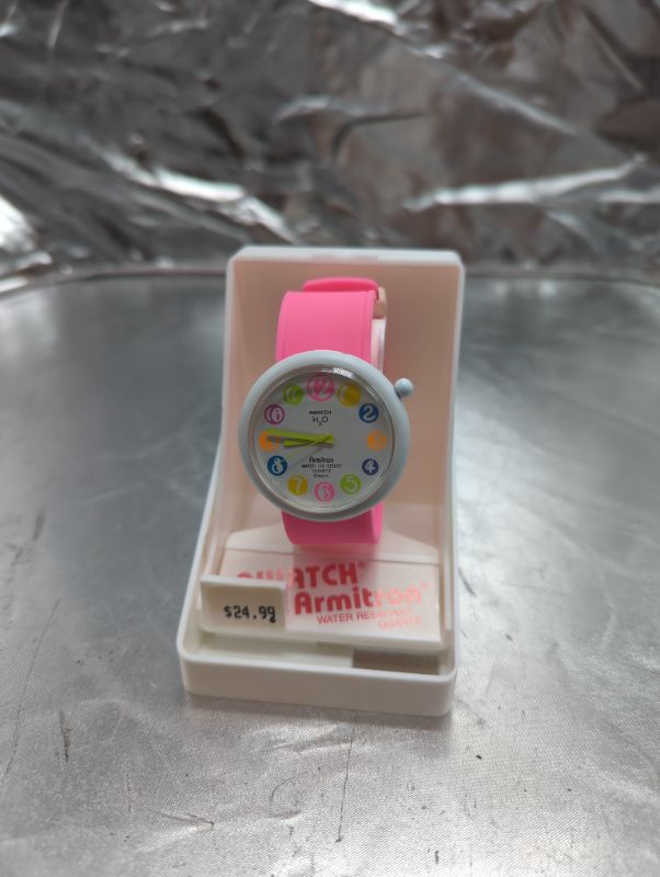 Photo 1 of Awatch by Armitron - Water Resistant Quartz - Watch - Bright Pink Band