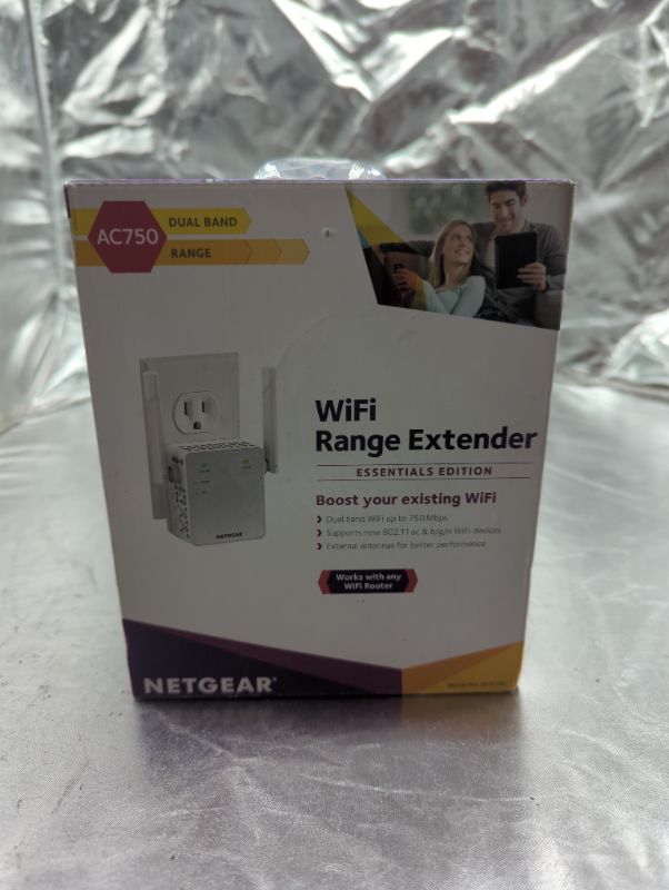 Photo 2 of NETGEAR Wi-Fi Range Extender EX3700 - Coverage Up to 1000 Sq Ft and 15 Devices with AC750 Dual Band Wireless Signal Booster & Repeater (Up to 750Mbps Speed), and Compact Wall Plug Design WiFi Extender AC750