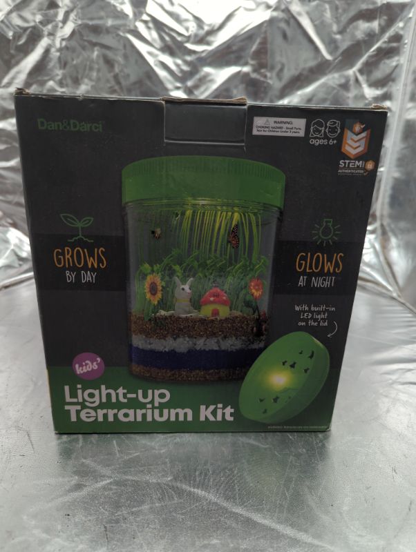 Photo 2 of Light-Up Terrarium Kit for Kids - STEM Activities Science Kits - Gifts for Kids - Educational Kids Christmas Toys for Boys & Girls - Crafts Projects Gift for Ages 4 5 6 7 8-12 Year Old Boy & Girl