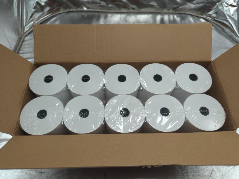 Photo 2 of MFLABEL 10 Rolls Thermal Receipt Paper Rolls 3-1/8 x 230ft
