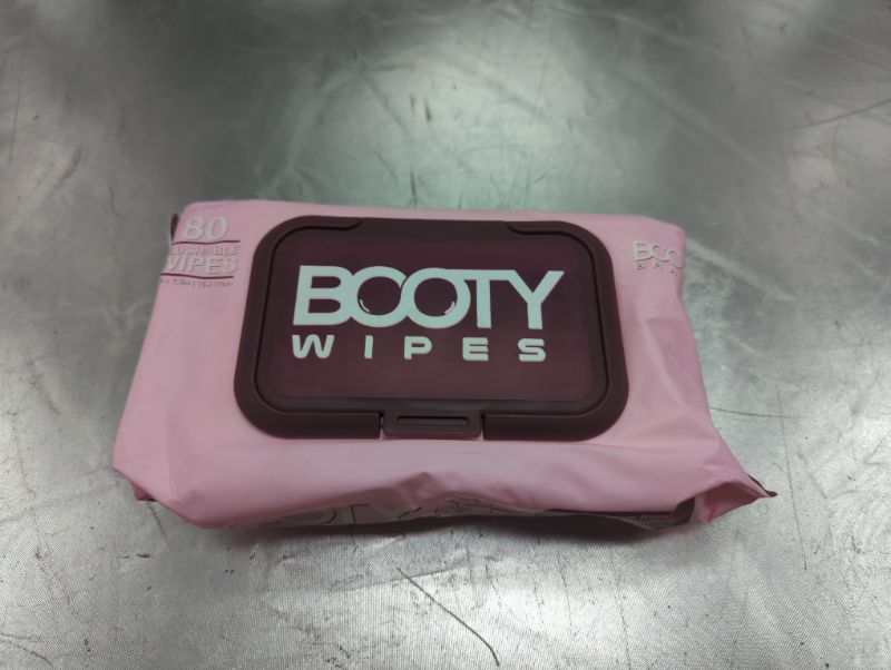 Photo 2 of Booty Brand Booty Wipes for Women - 80 Flushable Wipes for Adults - Premium Feminine Wet Wipes - pH Balanced & Infused with Vitamin-E & Aloe - Female Toilet Wipes - Bathroom Wipes - Flushable Safe 80 Count (Pack of 1)