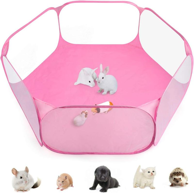 Photo 1 of Casifor Guinea Pig Cage Rabbit Cage Indoor with Mat Playpen Perfect Size for Small Animal Pet Play Pen Easy to Clean Exercise Yard Fence Portable Tent for Hamsters, Chinchillas, Hedgehog, Puppy, Cats
