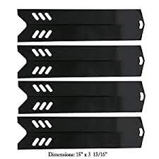 Photo 1 of Hisencn 15 Inch Heat Plate Replacement for Dyna-glo DGF510SBP, DGF510SSP, Backyard GBC1460W, GBC1461W, BY13-101-001-13, Uniflame GBC1059WB, Porcelain Steel Grill Heat Shield Tent Flame Tamer (4)
