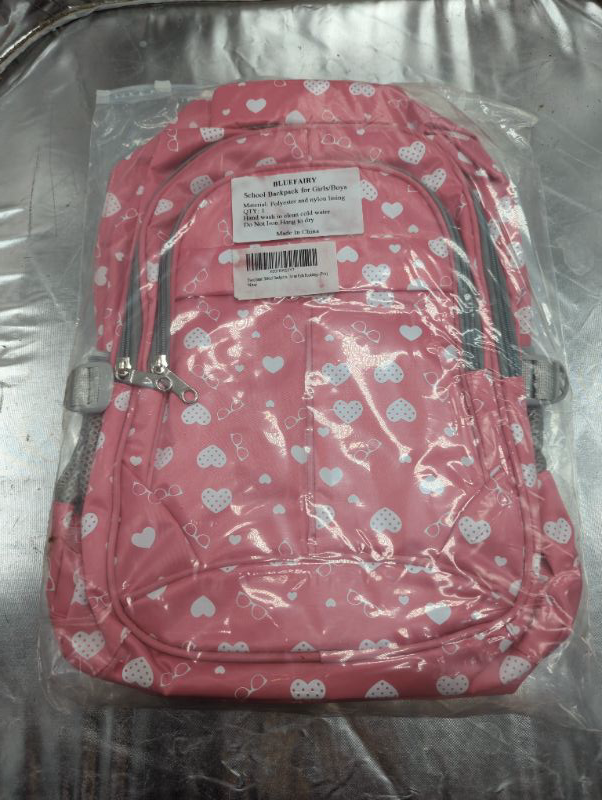 Photo 2 of BLUEFAIRY Girls Backpack Kids Elementary School Bags Child Bookbags Waterproof Lightweight Travel Sturdy Durable Gift - (PINK?
