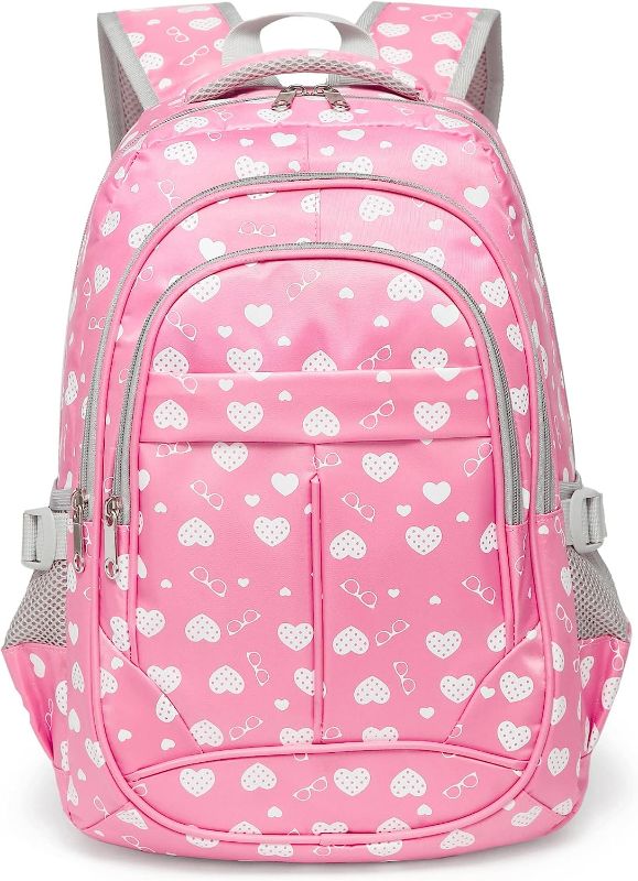 Photo 1 of BLUEFAIRY Girls Backpack Kids Elementary School Bags Child Bookbags Waterproof Lightweight Travel Sturdy Durable Gift - (PINK?

