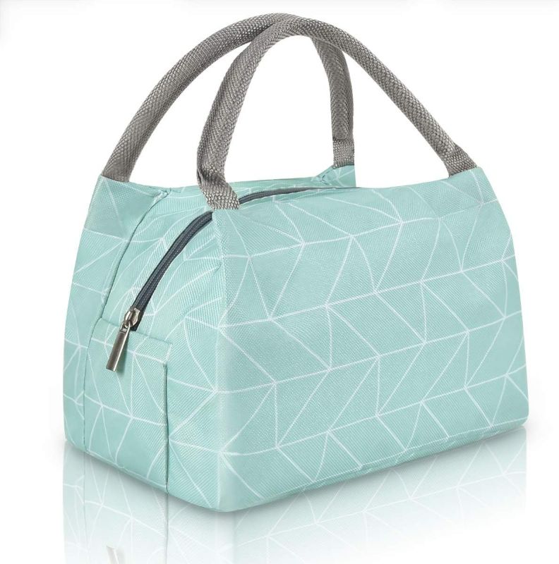 Photo 1 of Cute lunch bag Insulated Lunch Tote Bag for Women Lunch Box for Teen Girls Cooler for Women Work, Green Plaid
