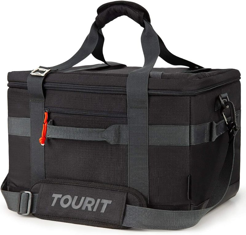 Photo 1 of TOURIT Cooler Bag 48/60 Cans Insulated Soft Cooler Large Collapsible Cooler Bag 32/40L Lunch Coolers for Picnic, Beach, Work, Trip 02-Black 48 Can