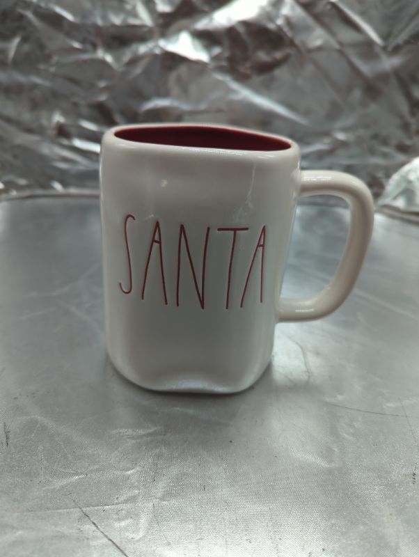 Photo 2 of RAE DUNN SANTA MUG RED INSIDE - Artisan Collection BY MAGENTA - Beautiful Rae Dunn SANTA MUG with Red Inside, to enjoy your favorite hot coffee or hot tea on a cold Christmas winter morning