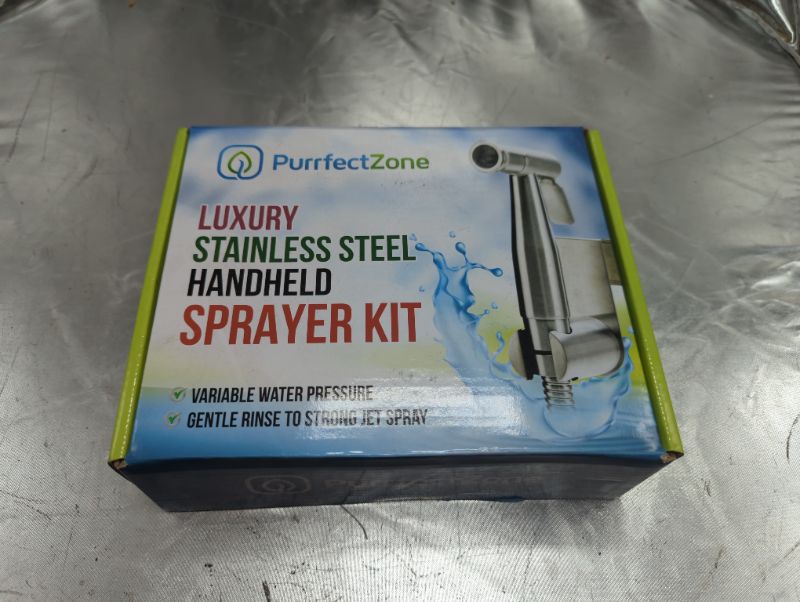 Photo 2 of Purrfectzone Bidet Sprayer for Toilet, Handheld Sprayer Kit, Hand Held Bidet, Cloth Diaper Sprayer Set - Easy to Install 1