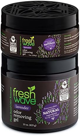 Photo 1 of Fresh Wave Lavender Odor Removing Gel, 15 oz. & 7 oz.| Safer Odor Absorbers for Home | Natural Plant-Based Odor Eliminator | Every 7 oz. lasts 30-60 Days | For Cooking, Smoke, Trash & Pets
