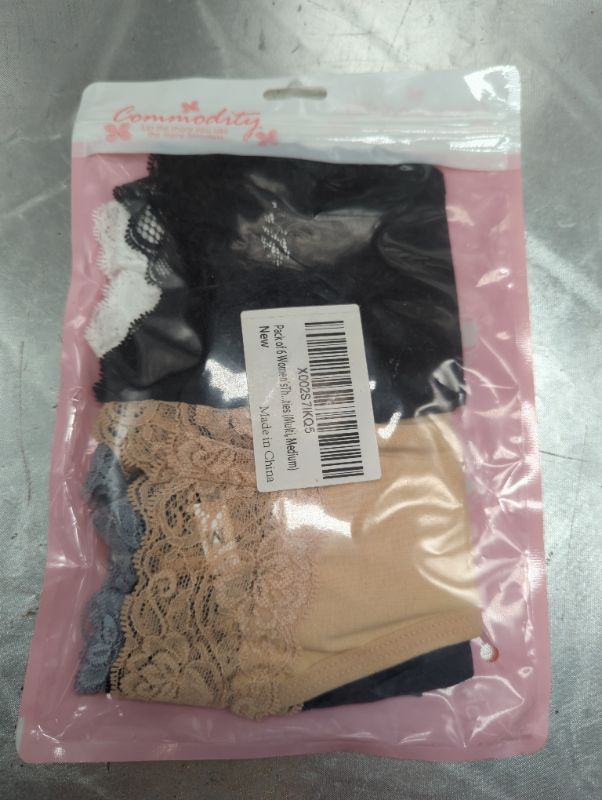 Photo 2 of 6 pack No Show thong pack for women thongs for women lace thongs for women - Size Medium - see picture, pack has lace, colors vary
