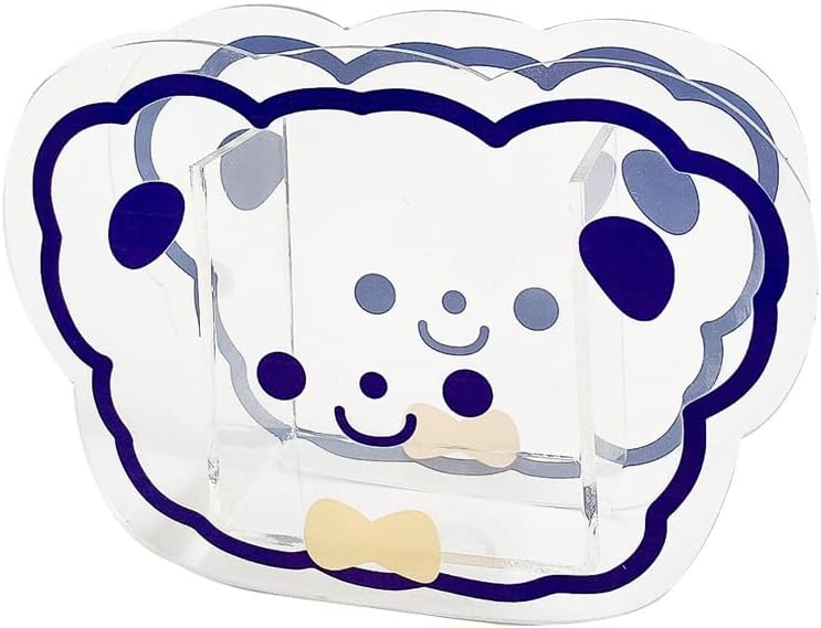 Photo 1 of ZYOU Acrylic Vase Cute Bear, Used for Makeup Brush Storage Net Celebrity Desktop Vase Creative Decoration
