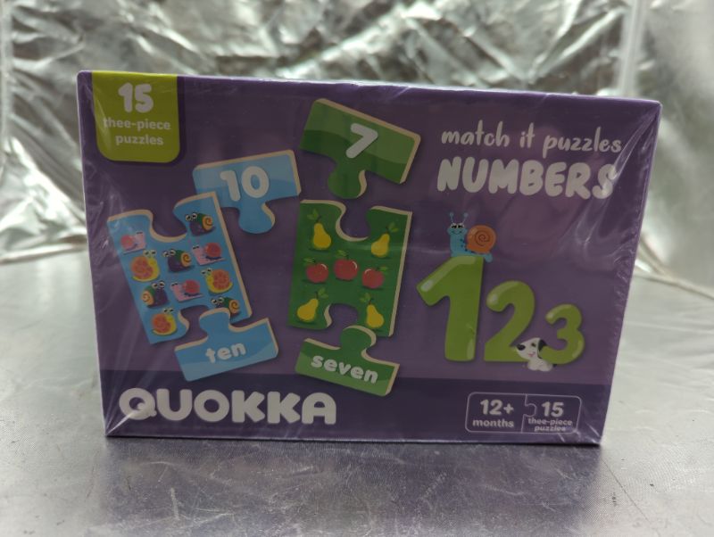 Photo 3 of QUOKKA - Match It Alphabet & Numbers Toddler Puzzles
