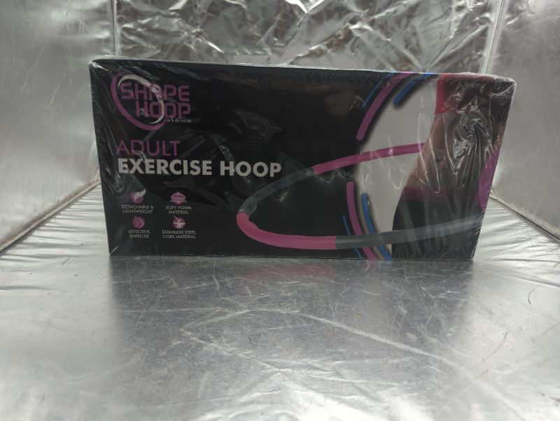 Photo 2 of Shape Hoop Weighted Stainless Steel Hula Hoop for Adults - Smooth, Adjustable Weight Loss Hula Hoop- Easy to Assemble - Fun Home Workout Equipment for Women (Pink)
