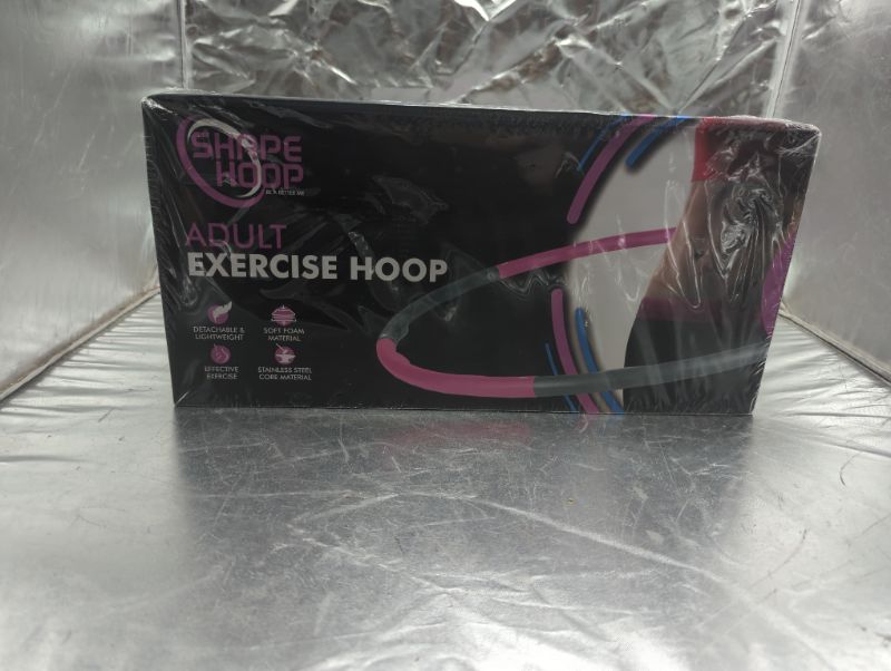 Photo 1 of Shape Hoop Weighted Stainless Steel Hula Hoop for Adults - Smooth, Adjustable Weight Loss Hula Hoop- Easy to Assemble - Fun Home Workout Equipment for Women (Pink)
