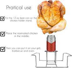 Photo 1 of Beer Can Chicken Rack, Stainless Steel Chicken Stand for Smoker and Grill + Cleaning Brush 