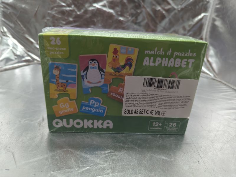 Photo 2 of QUOKKA - Match It Alphabet & Numbers Toddler Puzzles
