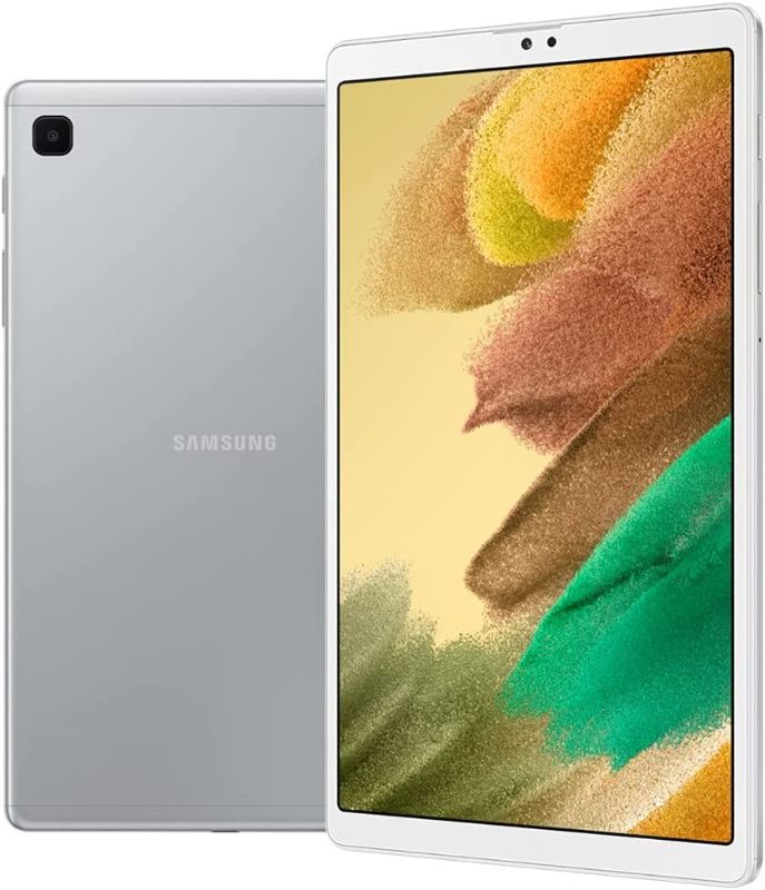 Photo 1 of Samsung Galaxy Tab A7 Lite 8.7" (2021, WiFi + Cellular) 32GB 4G LTE Tablet & Phone (Makes Calls) GSM Unlocked, International Model w/US Charging Cube - SM-T225 (Silver, LTE+WiFi)