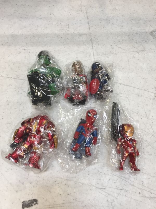 Photo 1 of Action Figures, Anime Figures, Mini Action Figures for Boys, 6 Pack Hero Series Set Figures with Bases, PVC Figure Doll with 6 Popular Classic Characters Figures Ages 3 and up
