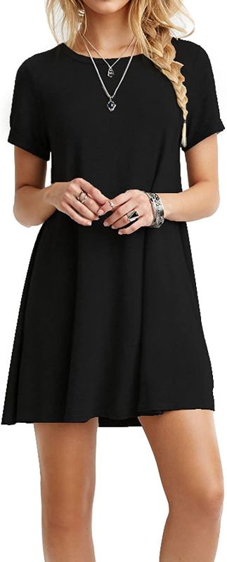 Photo 1 of Amazon Essentials Women's Jersey Standard-Fit  V-Neck Midi Dress (Previously Daily Ritual) Rayon Blend Black XX-Large