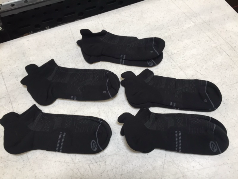 Photo 1 of 5 Pack Men's Black Socks -- Size Large