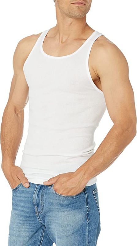 Photo 1 of  Men's Tank Undershirts, Pack of 6- SIZE S 

