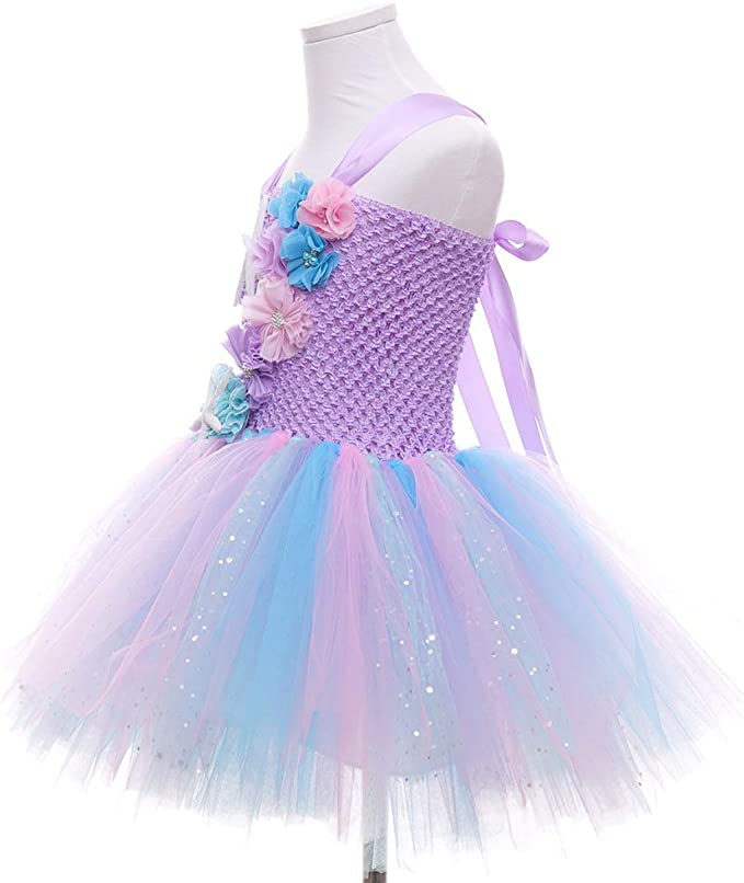 Photo 1 of Fedtoku Girls Mermaid Costume Mermaid Princess Tutu Dress for Birthday Party SIZE 1/2T
