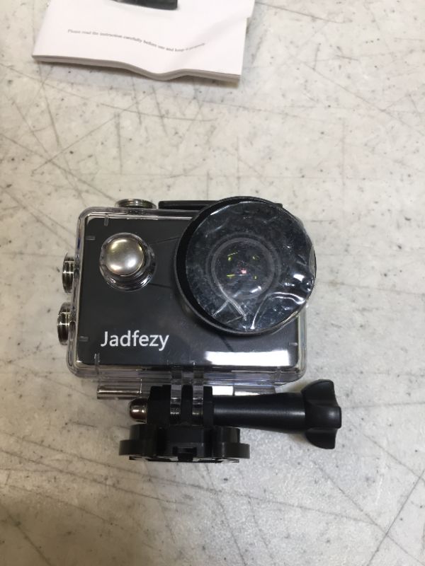 Photo 2 of Jadfezy Action Camera 4K with WiFi, Remote Control, Sports Camera with 20 MP and 170° Wide Angle, 30M/98FT Underwater Waterproof Camera with Charger?2×1350 mAh Batteries and Mounting Accessories
