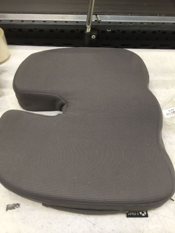 Photo 2 of 5 STARS UNITED Seat Cushion Pillow for Office Chair - Memory Foam Chair Pad - Tailbone, Sciatica, Lower Back Pain Relief - Lifting Cushion for Car, Wheelchair, School Chair  Mesh 1