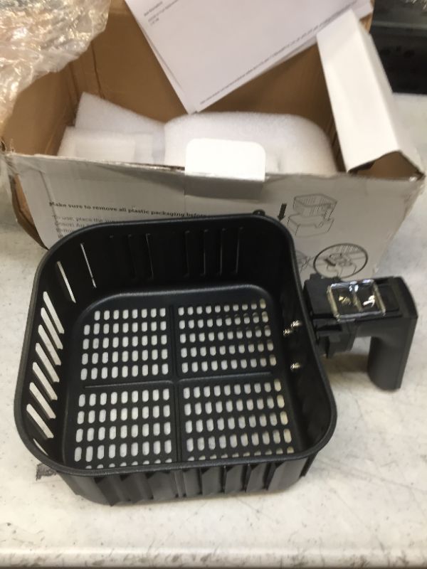 View 2 of COSORI Air Fryer Replacement Basket 3.7QT For COSORI Black CP137-AF & CO137-AF Air Fryer, Non-Stick Fry Basket, Dishwasher Safe, C137-FB A 3.7 QT Basket