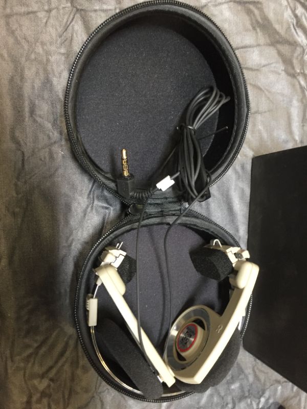 Photo 2 of Koss Porta Pro Limited Edition Rhythm Beige On-Ear Headphones, in-Line Microphone, Volume Control and Touch Remote Control, Includes Hard Carrying Case, Wired with 3.5mm Plug, Rhythm Beige