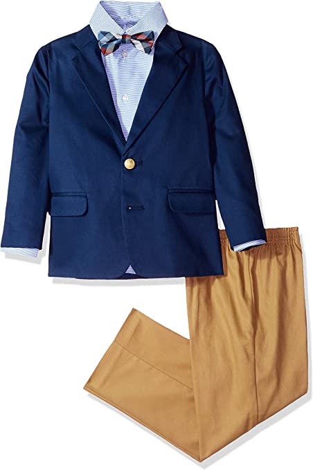 Photo 1 of IZOD Boys' 4-Piece Suit Set with Dress Shirt, Bow Tie, Pants, and Jacket- SIZE 6 
