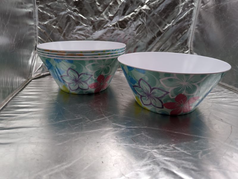 Photo 2 of GLAD - 10 Pack Serving Bowls - 5 Floral Design, 5 Variety