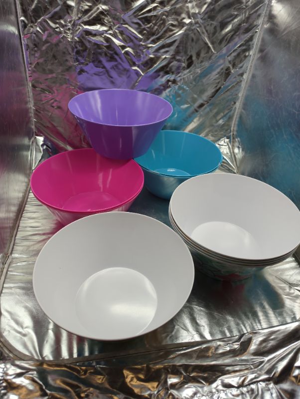 Photo 1 of GLAD - 10 Pack Serving Bowls - 5 Floral Design, 5 Variety