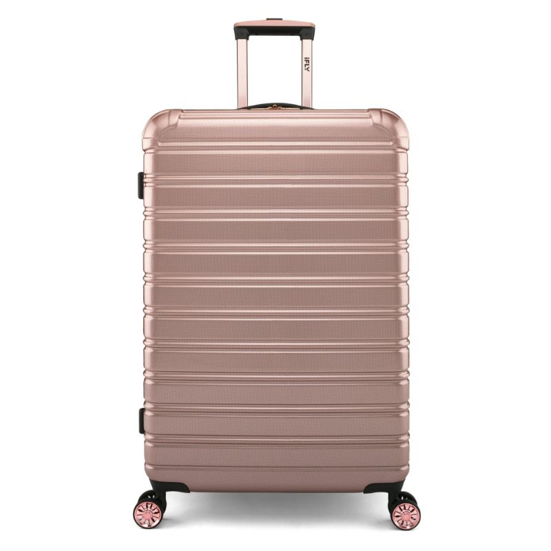 Photo 1 of iFLY Hard Sided Fibertech 28" Checked Luggage, Rose Gold Luggage