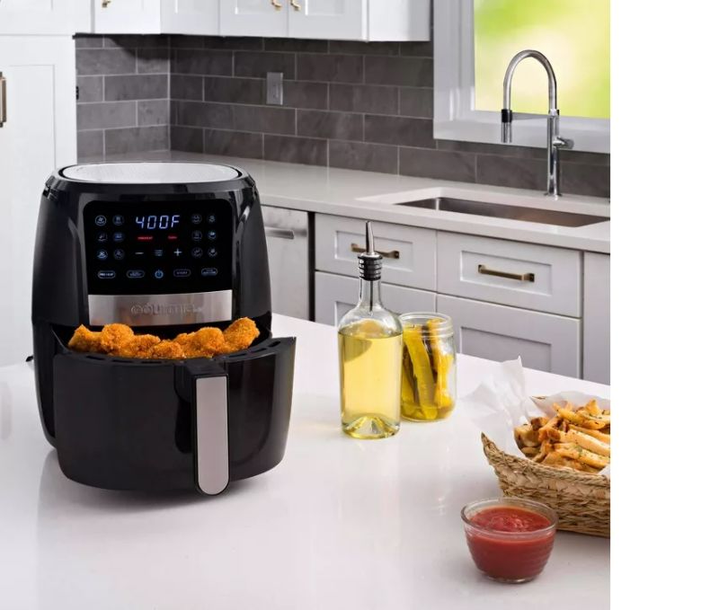 Photo 2 of Gourmia 5qt 12-Function Guided Cook Digital Air Fryer - Black

