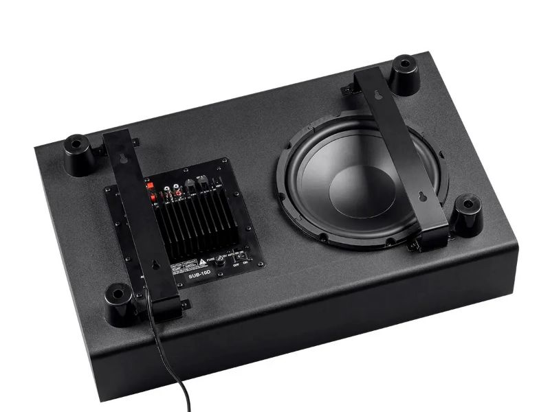 Photo 2 of Monoprice SSW-10 10in 150-Watt Powered Slim Subwoofer
