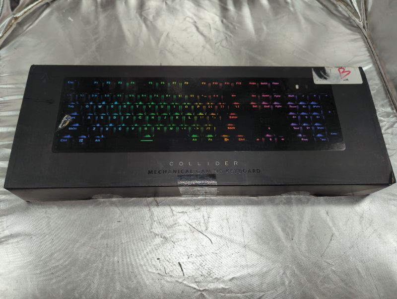 Photo 3 of Monoprice Dark Matter Collider Mechanical Gaming Keyboard - Cherry MX Red, Full RGB Customization, Wired, Full N-Key Rollover