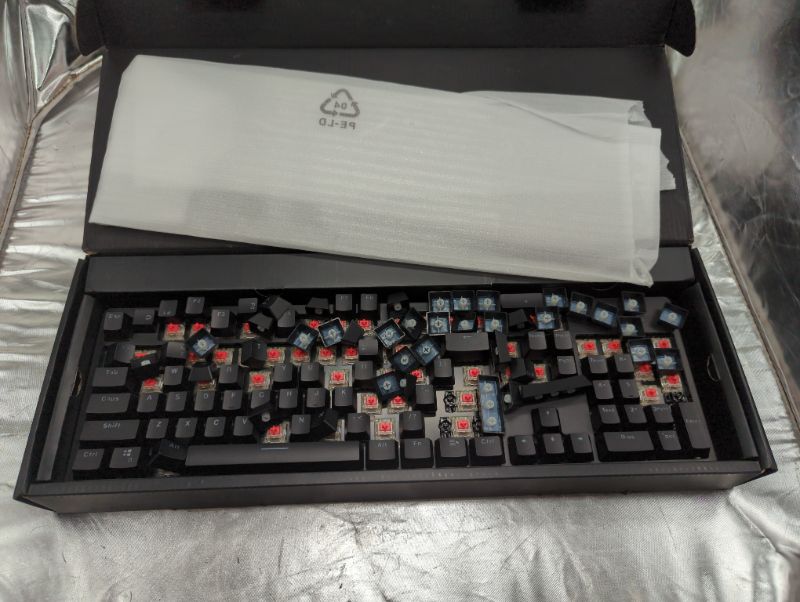 Photo 2 of Monoprice Dark Matter Collider Mechanical Gaming Keyboard - Cherry MX Red, Full RGB Customization, Wired, Full N-Key Rollover