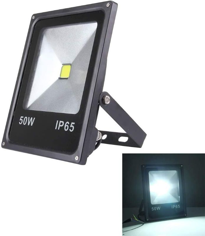 Photo 1 of HUBINGRONG 50W 4500LM IP65 Waterproof LED Floodlight Lamp AC 85-265V (Color : White Light)
