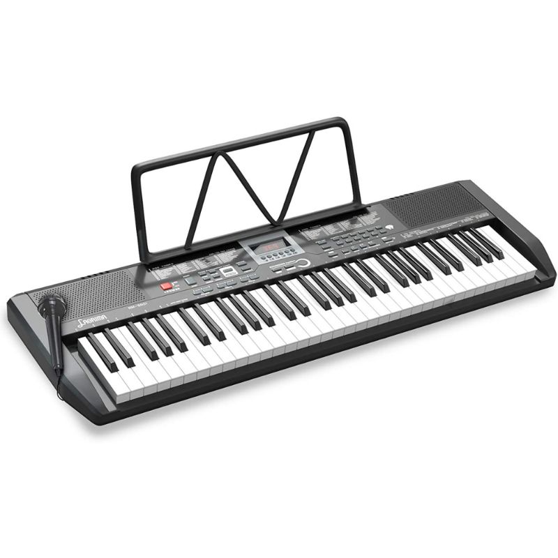 Photo 1 of LAGRIMA LAG-730 61 Key Portable Electric Keyboard Piano with Built In Speakers, LED Screen, Dual Power Supply, Music Sheet Stand for Beginner, Kid, Adult, Black
